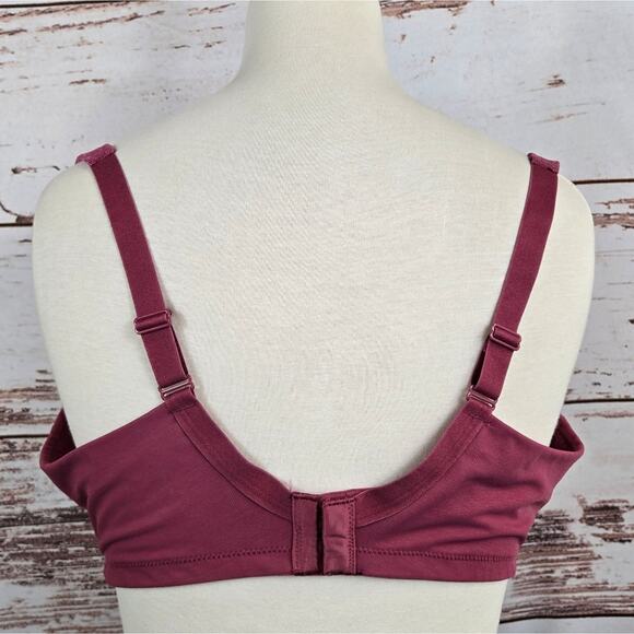 Soma Stunning Support Full Coverage Bra Dark Red Size 38DD - Picture 2 of 4